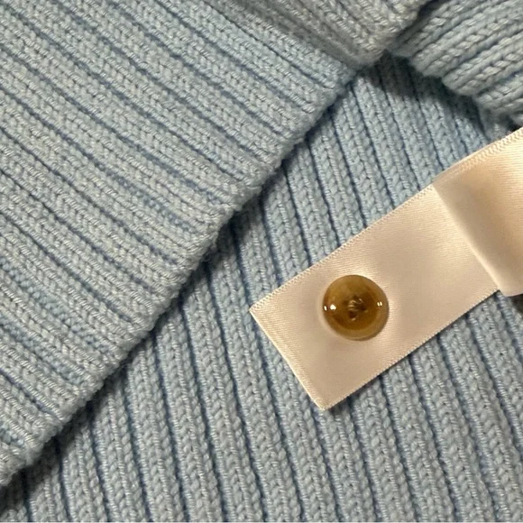 Jessica Simpson Light Blue Ribbed Knit Button Vest Sleeveless Top NWOT Size XS - Picture 8 of 8